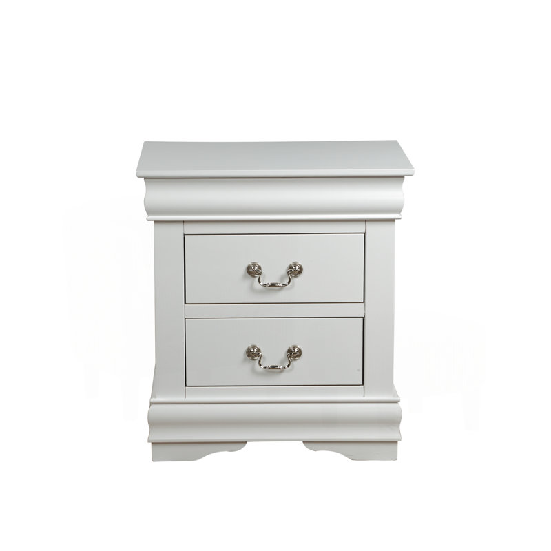 Philippe III Finish Nightstand, White
