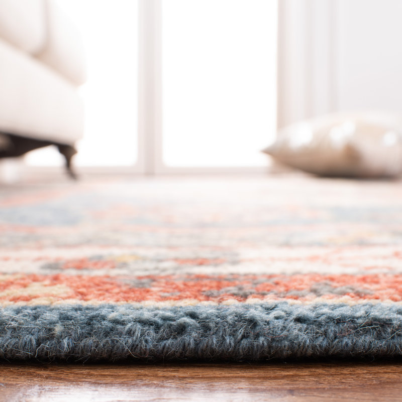 Samarkand 118 Area Rug In Blue / Red, Rectangle 9' x 12'