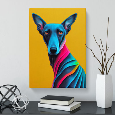 Greyhound Crayon - Wall Art