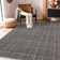 Bakstran Hand Woven Wool Gray Area Rug