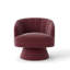 Fauteuil demi-tonneau pivotant en velours Murrow-1657574651