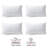 Phantoscope Outdoor Pillow Inserts - Pack Of 4 Square Form Water Resistant Decorative Throw Pillows-111999762-111999763