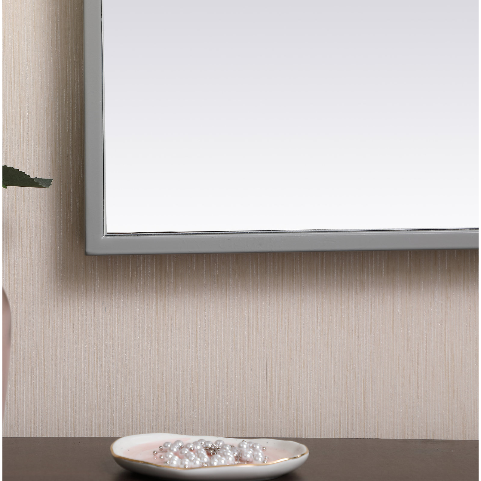 Sabine Accent Mirror, 36" x 14", Gray