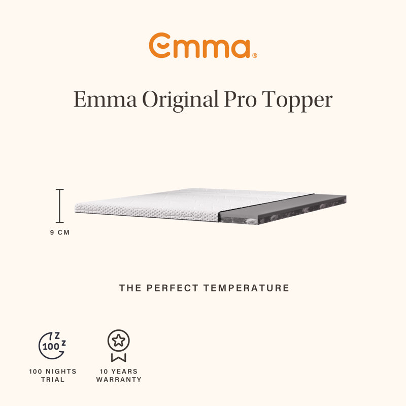 Emma Original Pro Mattress Topper, Single (3')