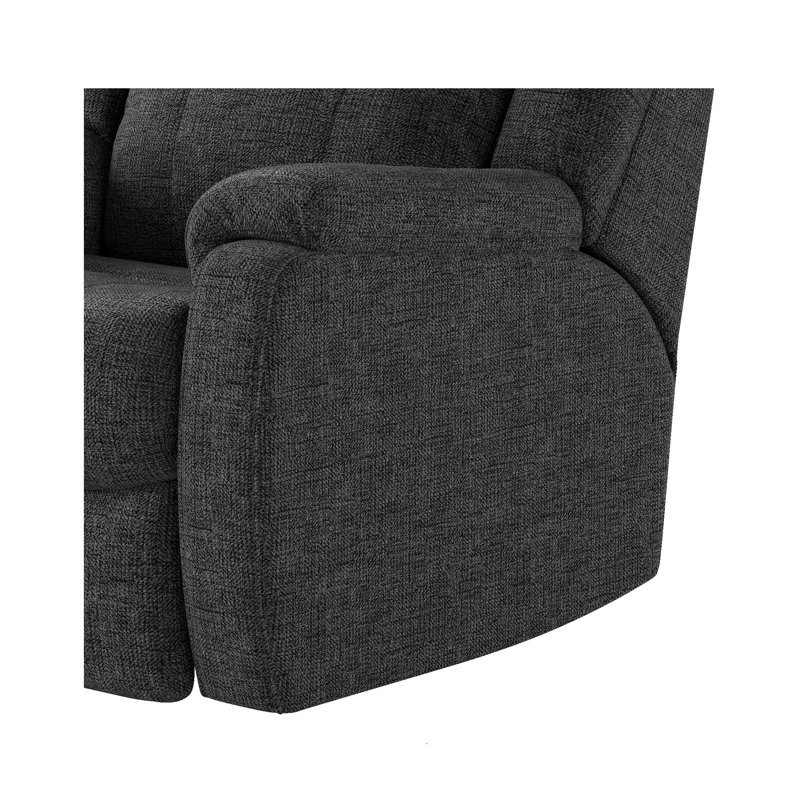Fauteuil inclinable mural Hercules, Velours noir