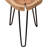 Azzole Solid Wood Top End Table
