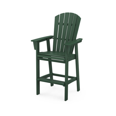 POLYWOOD Nautical Curveback Adirondack Bar Chair