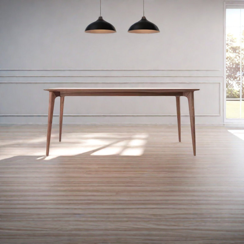 Maxtyn Ash Solid Wood Dining Table, 31.49" W x 70.86" L