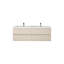 Meuble-lavabo double 59 po avec comptoir en acrylique Comptche-575840187