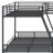 L-Shaped Bunk Bed With Loft Bed,Built-In Desk And Slide