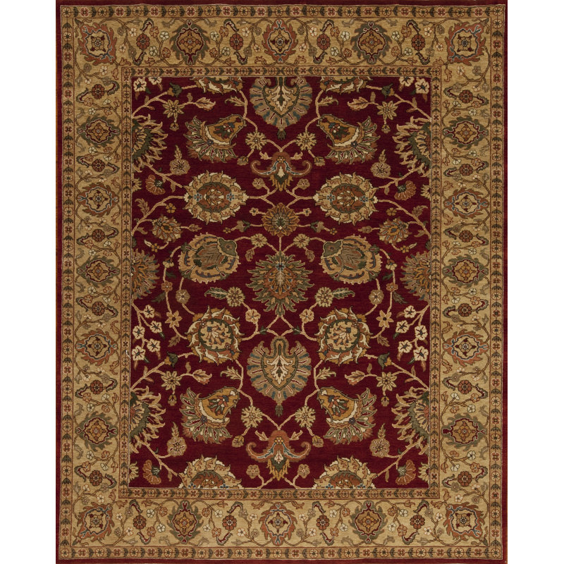 Mahal Hand Knotted Area Rug, Rectangle 9' x 12'