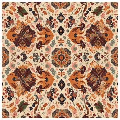 Floral Vintage Motif Double Sided Throw Pillows