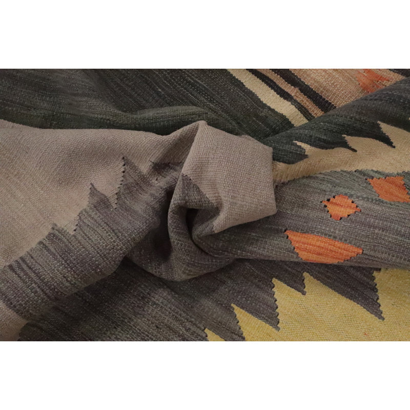 Geometric Kilim Handwoven Area Rug 9x12