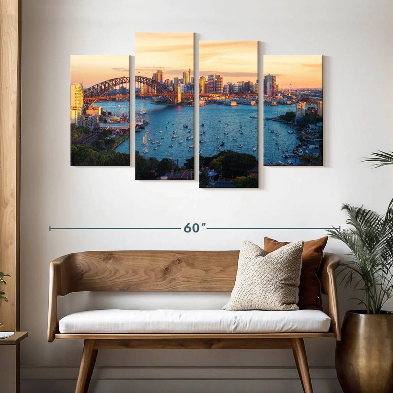 Sireci Panoramic Sydney Harbour, 32" H x 52" W