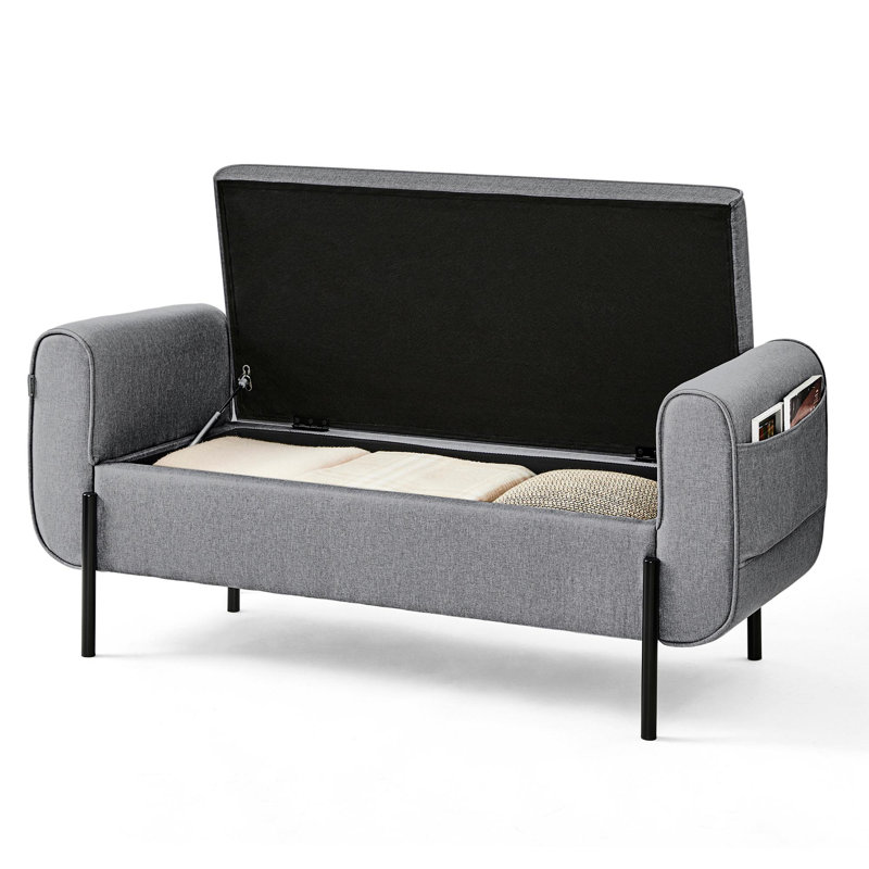 Storage Bench, Light Gray