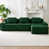 Velours côtelé vert sélectionné