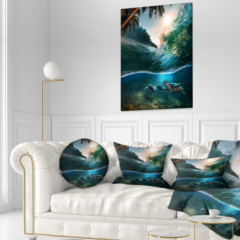 Coussin lombaire en mer tropical paradise seascape