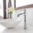 Single-handle Bathroom Faucet with Drain Assembly-109681726