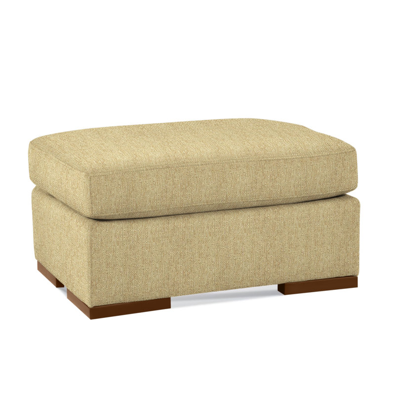 Memphis Ottoman, Beige Sugar Performance; 0863-93, Black