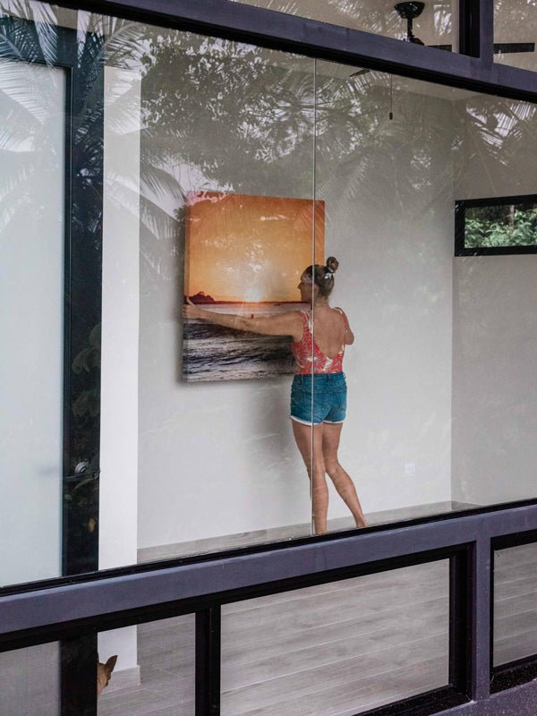 The Girl and the Water Framed Photographic Print Canvas, 24" H x 18" W x 1.25" D, Wrapped Canvas