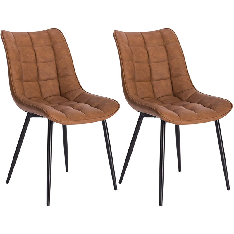 Vassar 46.5cm H Upholstered Side Chair, Orange