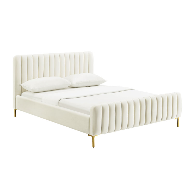 Angela Cream Bed, European Kingsize (160 x 200 cm)