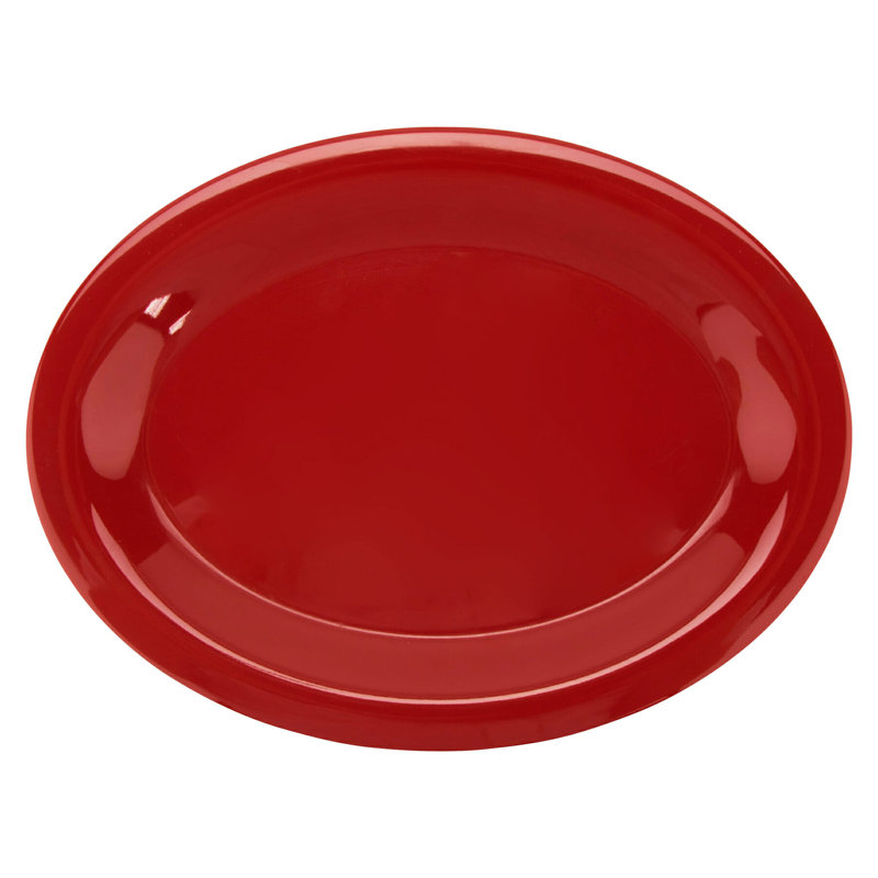 Le GE Plateau de service en mélamine, Rouge