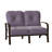 Fremont 51.5'' Wide Aluminum Loveseat with Cushions-26118084-26118081