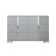 Commode 6 tiroirs avec miroir et base en métal gris