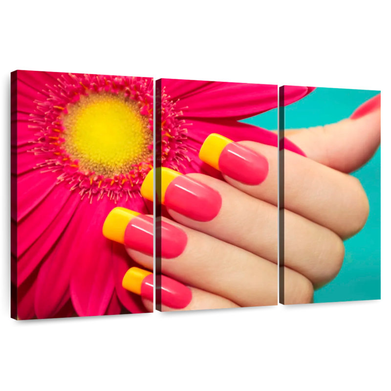 Clous d'inspiration gerbera de Navette, H 20 po x l 33 po