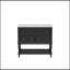 Ensemble de meuble-lavabo 36 po avec ensemble de meuble-lavabo, lavabo en céramique encastré, ensemble de meuble-lavabo autoportant avec 4 tiroirs, armoire de salle de bain avec cadre en bois massif-472837692
