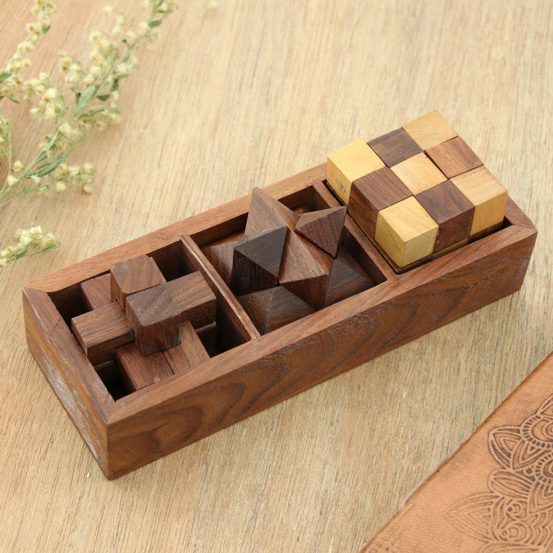 Puzzle en bois de trio stimulant Tousignant