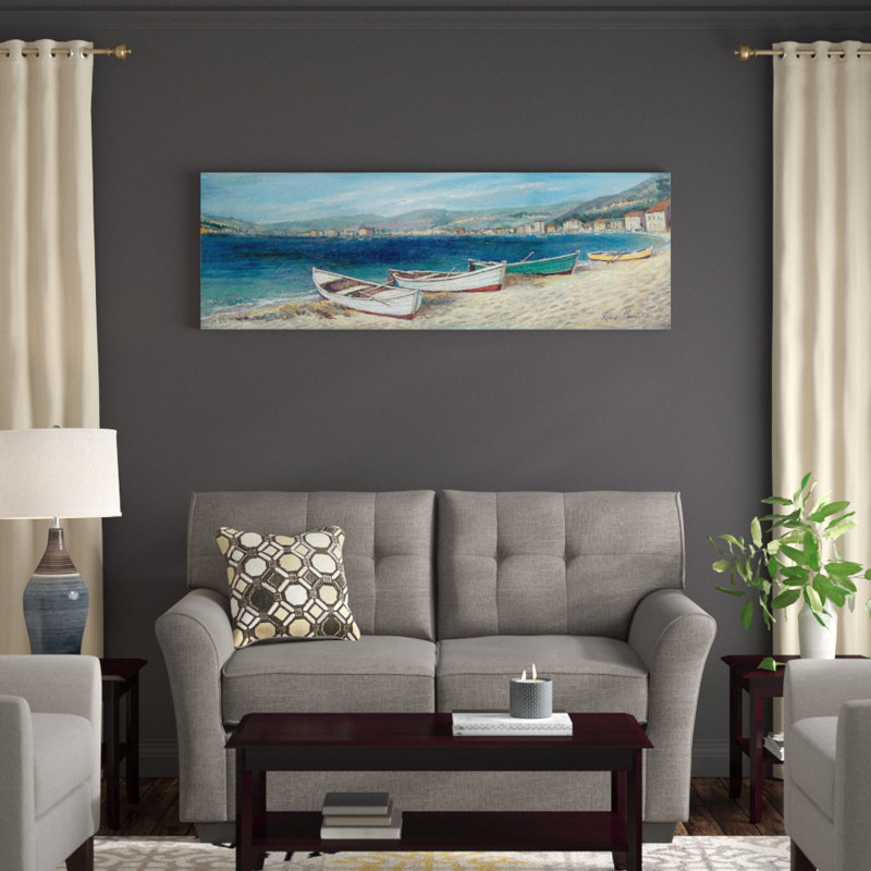 " Summer Wind " by Ruane Manning, 24" H x 72" W x 1.5" D, Wrapped Canvas