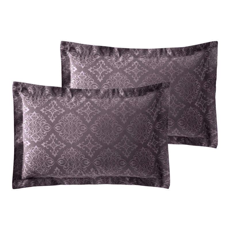 Iliana Cotton Blend Oxford Pillow Case, Plum