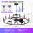 41-Inch Wagon Wheel Chandelier Fan-503017820