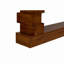 Console géométrique empilable en bois