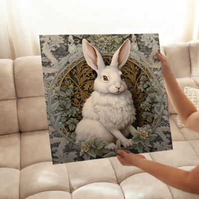 Animals William Morris Bunny Rabbit IV Cottage Unframed Art Print