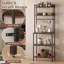 60 cm Wide 5-Tier Baker's Rack with Microwave Shelf and 6 S-Hooks