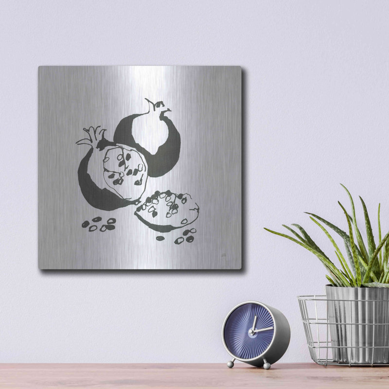«Pomegranate II BW» par Chris Paschke, H 12 po x l 12 po