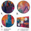 «Colorful Amusement Parks Carnival Colors» - ensemble d'art mural parcs d'attractions-107189612-107189613