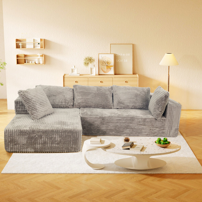 Compress Foam Couch, Antique Gray