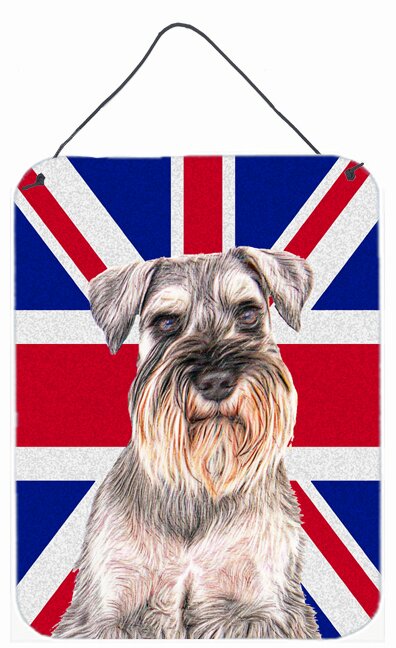 Trinx 'Schnauzer with English Union Jack British Flag' Graphic Art ...