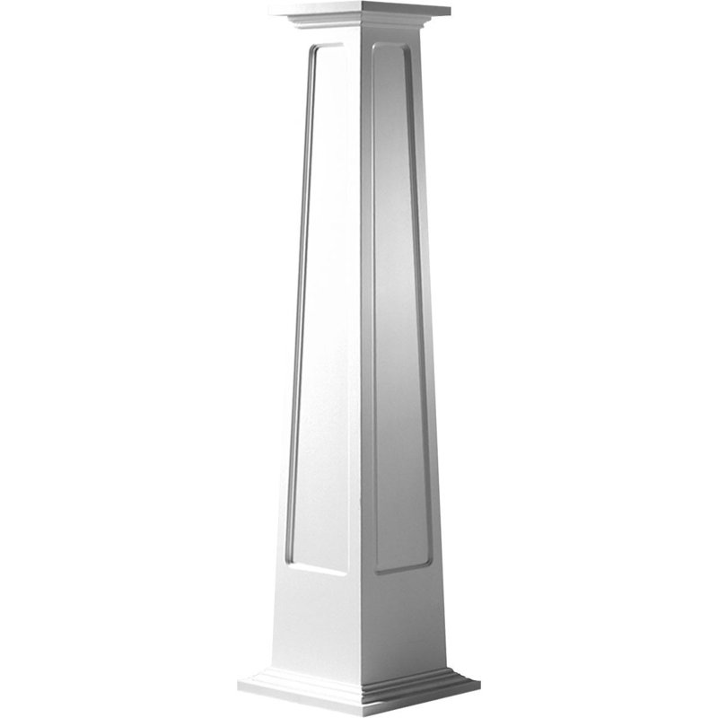 Poteau encastré carré Endura Craftsman Classic, H 60 po x l 19,63 po