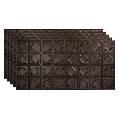 Panneau de plafond décoratif en vinyle 4 pi x 4 pi FASÄDE