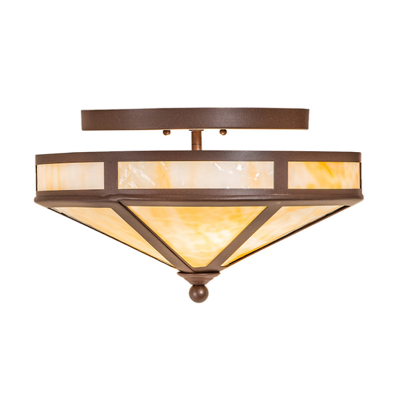 Alyesha Glass Semi Flush Mount