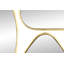 Ensemble de 4 miroirs d'appoint Glam