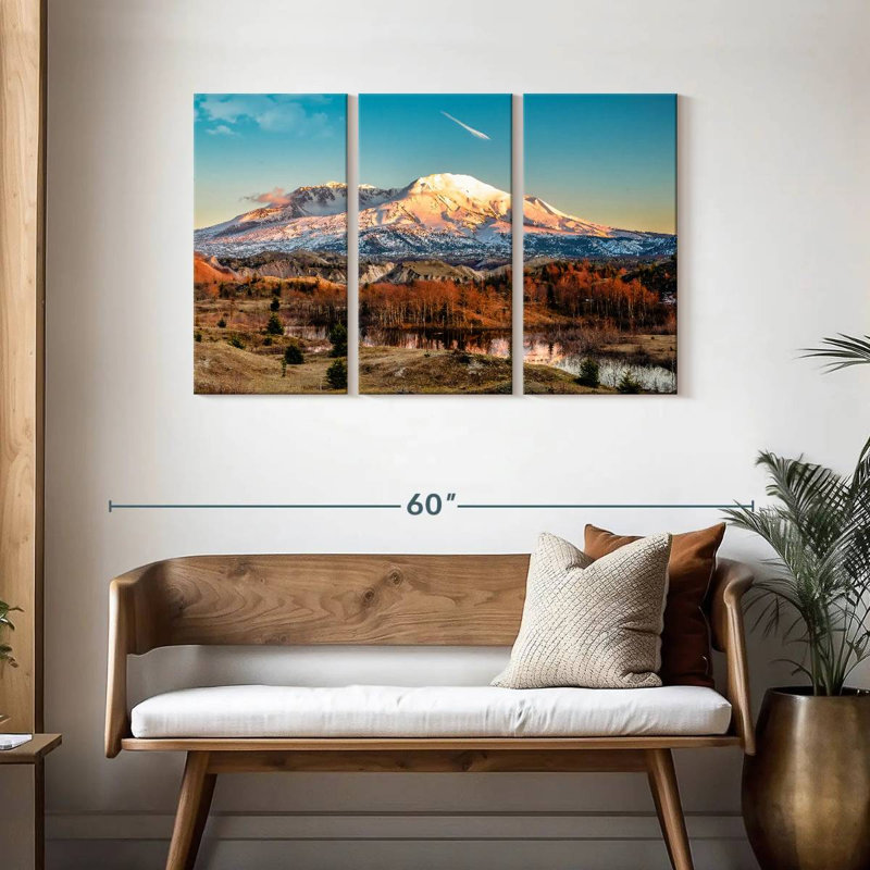 Alvord Mount St Helens Golden Glow, H 28 po x l 45 po