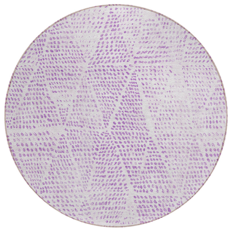Tapis rond ivoire 8 po