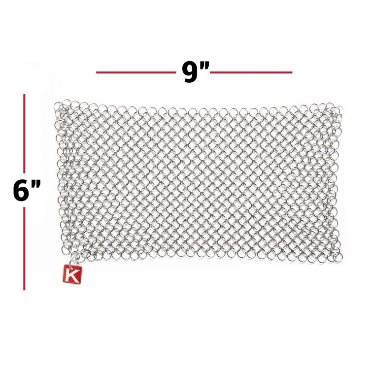 Knapp Made Chainmail Scrubber with Silicone Core