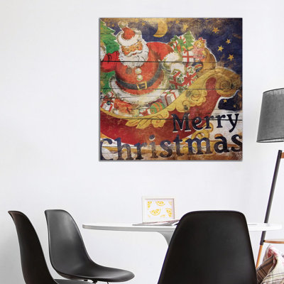 Santa Christmas by Jace Grey - Wrapped Canvas Print